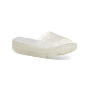 UGG Womens White Logo Treaded Jella Open Toe Platform Slip On Jelly 11